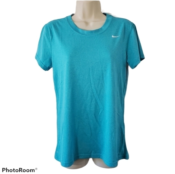 NIKE Blue Dri-fit Short Sleeve Tee Size M - Picture 1 of 5
